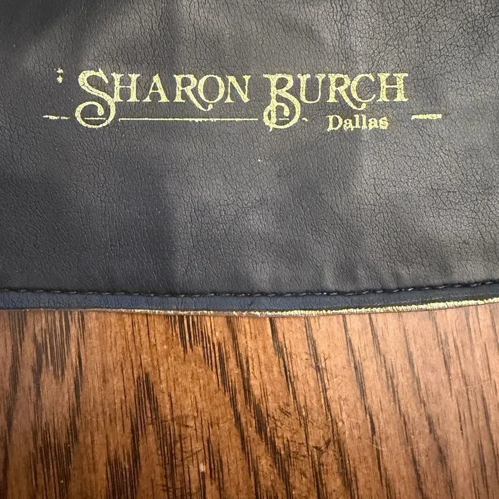 Sharon Burch Gold Embossed Women's statement Belt
